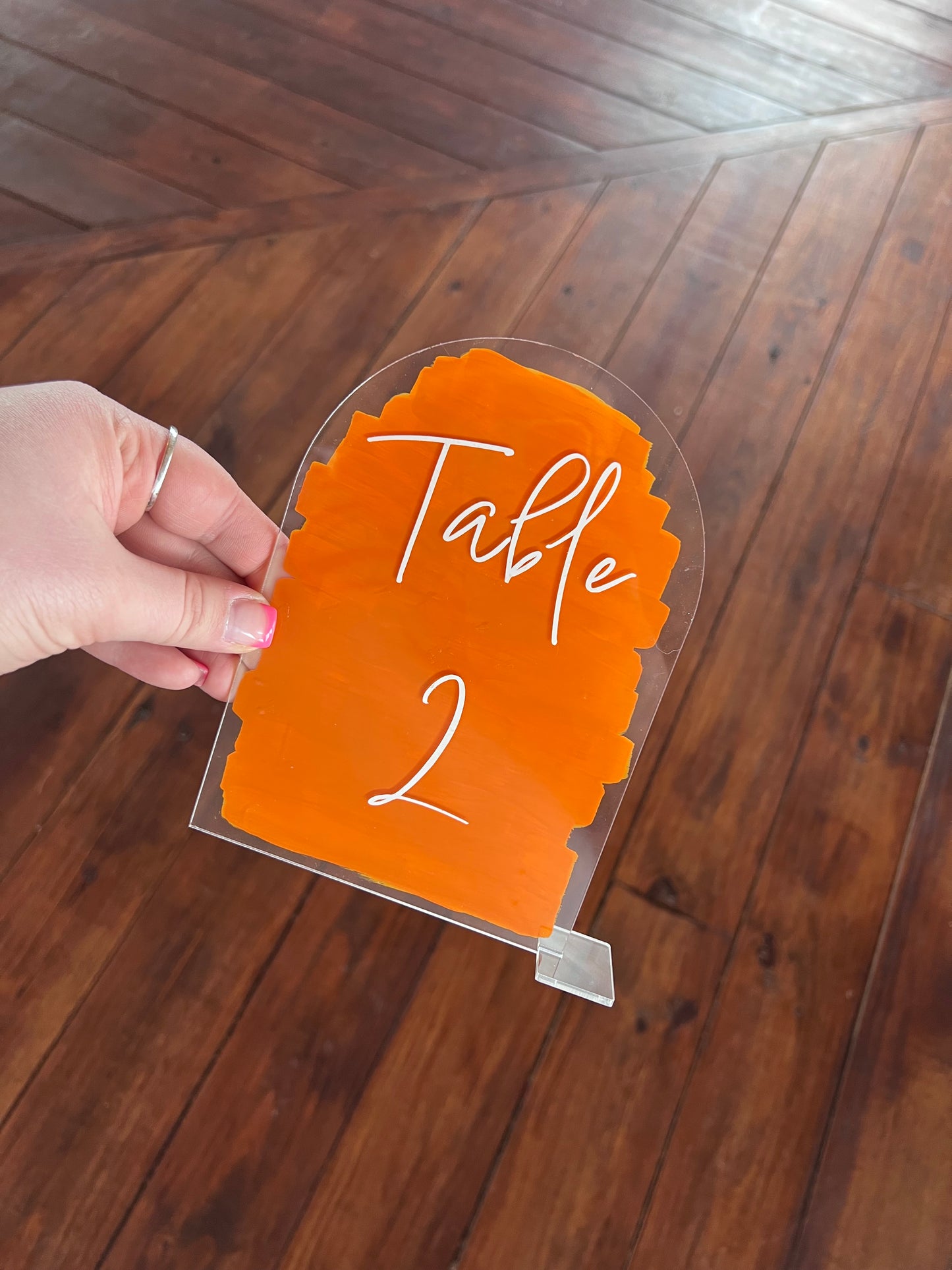 Custom Table number Acrylic Signs - Contact me for more information!