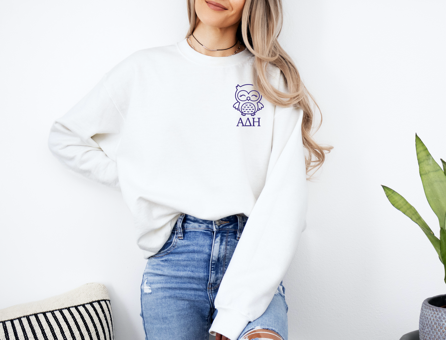 Alpha Delta Eta Sorority Design Owl