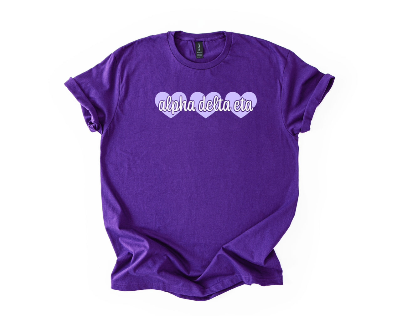 Alpha Delta Eta Sorority Design Hearts