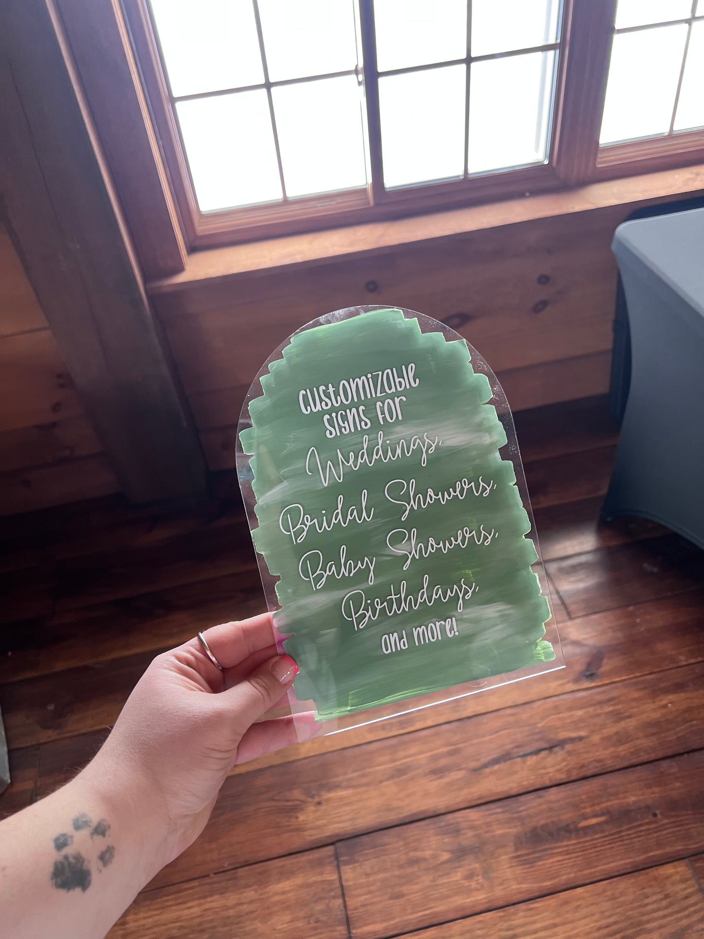 Custom Acrylic Sign - Contact me for more information!