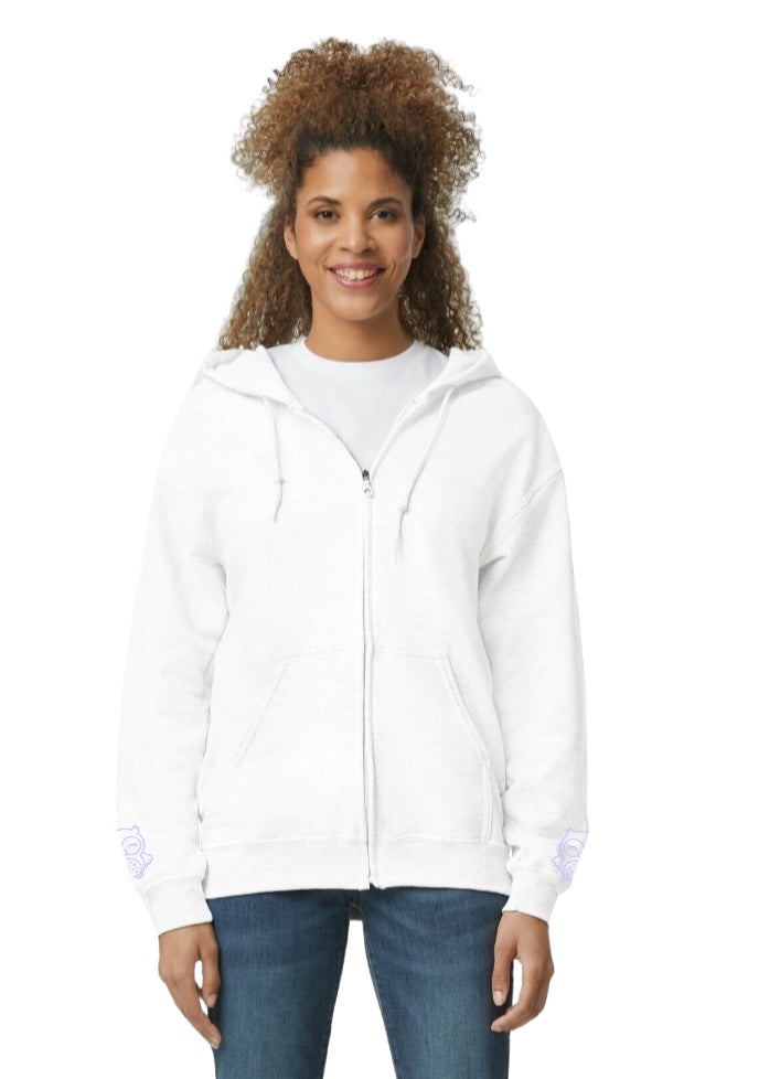 Alpha Delta Eta Sorority Design Zip Up Hoodie
