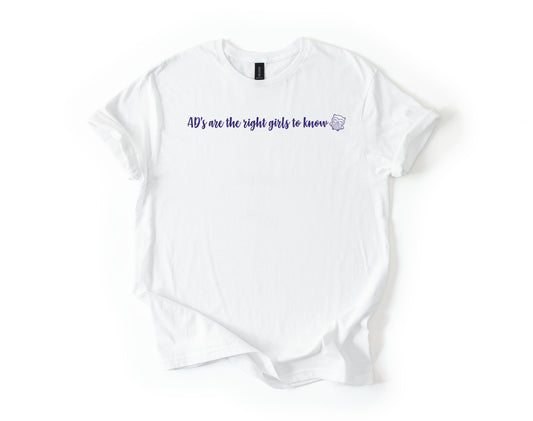 Front & Back: Alpha Delta Eta Sorority Design ADs Are The Right Girls To Know