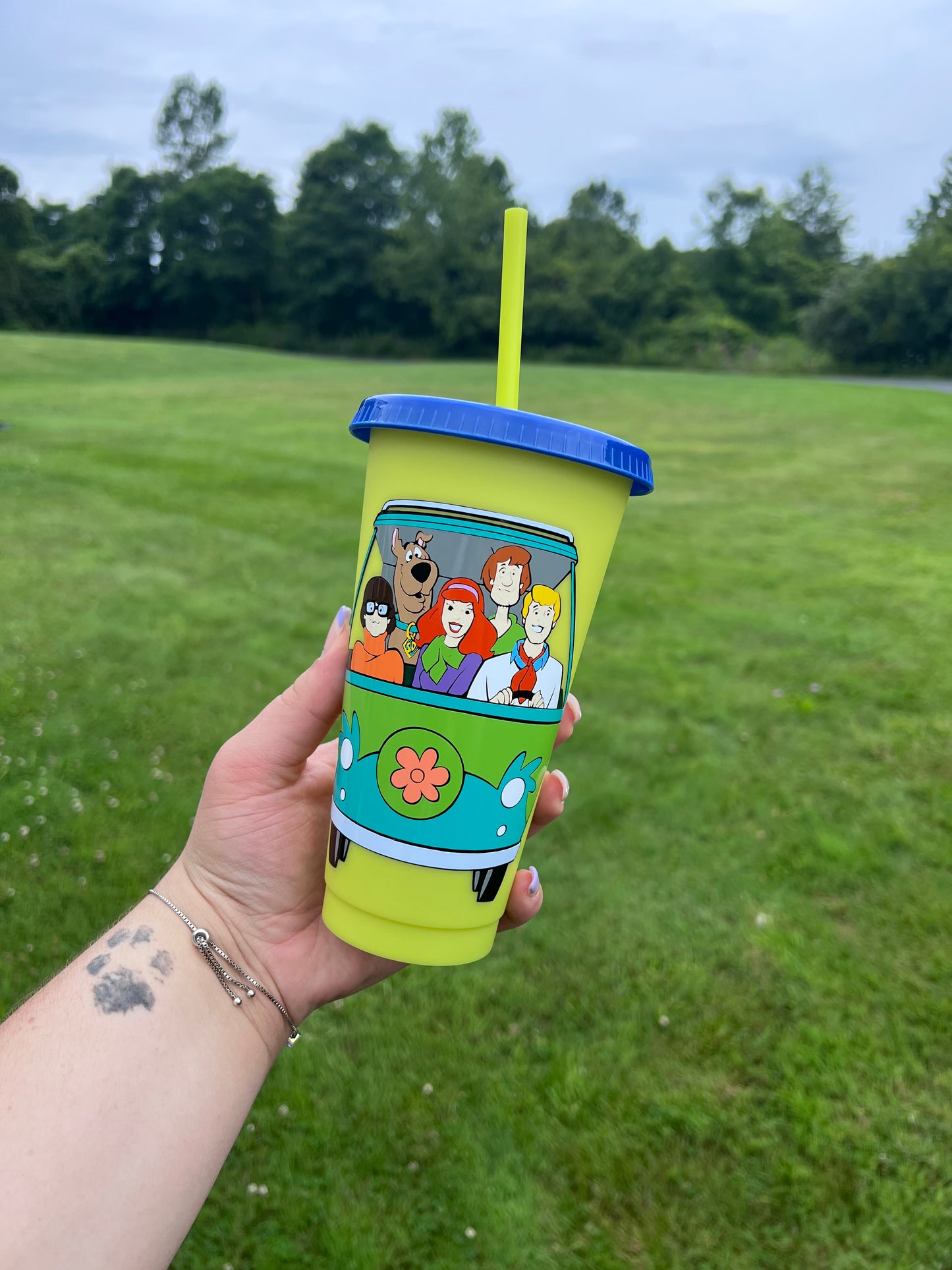 Scooby Doo & Gang Cup, Scooby Doo Reusable Cup, 24oz Reusable Cup