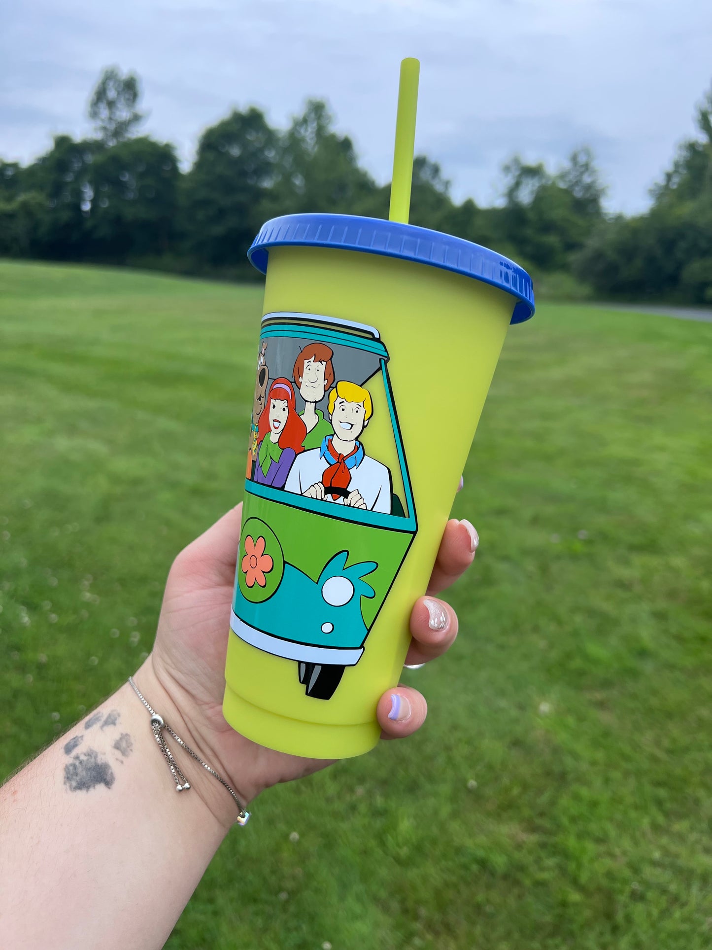 Scooby Doo & Gang Cup, Scooby Doo Reusable Cup, 24oz Reusable Cup